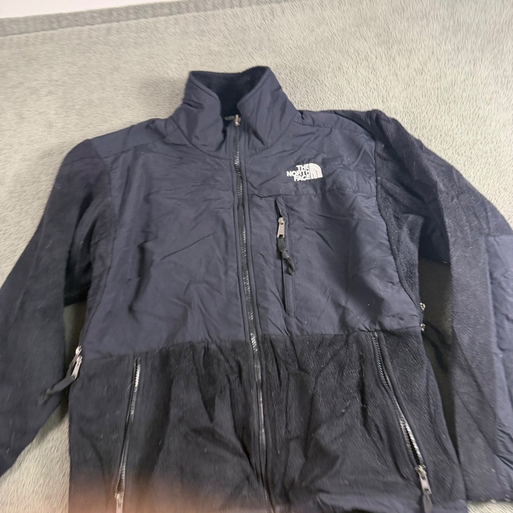 The North Face Denali Fleece Jacket Womens Small Black Full Zip Outdoor Coat